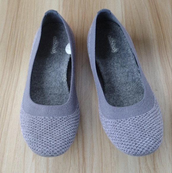 Allbirds Gray Tree Breezers Ballet Flats Size 8.5 - Picture 1 of 4